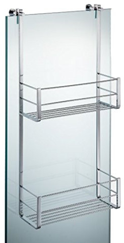 MANILLONS TORRENT - Modelo 6229 | Rejilla para Ducha Ajustable a Mampara - Acabado en Cromo - Medidas 70 x 12 x 30 cm