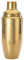 Barfly Set de 3 shaker à cocktail japonais en acier inoxydable doré 9,1 x 9,1 x 17,5 cm