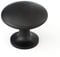 LONTAN 10 Pieces Black Door Knobs Drawer Knobs Zinc Alloy Cupboard Door Knob Black Cabinet Knobs Round Drawer Pulls Modern Cabinet Hardware LS6050BK