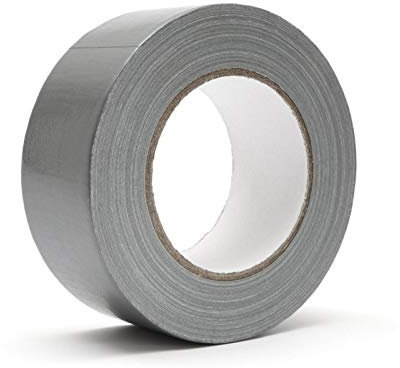 LAITER 40mm x 50m Gewebeband Duct Tape Panzertape Panzerband Klebeband Gewebeklebeband Panzertape Silber Für Reparieren Anschließen Abdichten von Rohren