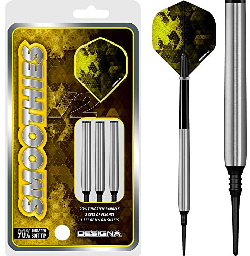 DESIGNA DARTS D9004 Smoothies V2 | Soft Tip Dart Set | M1 18g