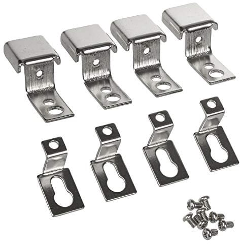 Maclean MCE546 Support de montage pour panneaux LED 595x595mm et 1195x295mm dans le plafond/plafond en forme de Z (4 pcs Mâle, 4 pcs Femelle, 8 pcs vis) en acier au manganèse (MCE546)
