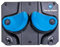 Gravity Grabber Ultimate Ski & Snowboard Wandhalterung - Passt zu jedem Ski/Snowboard - für Schadensfrei Lagerung von Rocker, Tips, Tails – 2X – Cyan