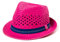 Kinder Hut, Sommerhut, Trilby Hut mit Band in farbenfrohen Farben, Hut:Pink, Hut:51cm