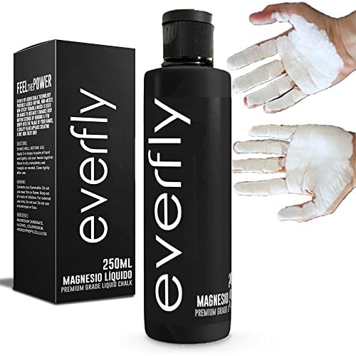 Everfly Magnesite Liquida Cross Training - 250 ml - Gripping Gel -Pole Dance Arrampicata Calistenia Halterofilia Ginnastica Parallele Artistica Tennis Padel Gym- Liquid Chalk Grip per Mani (250ml)
