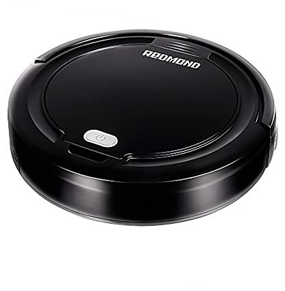 REDMOND Wischroboter RV-R350, Roboter Staubsauger mit WLAN, Trocken Nass Saugen, 60-80 Min Laufzeit, Selbstaufladung, Leise