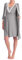 Bysion Robe de Grossesse Femme Col V Élégant Dentelles Chemise de Nuit Maternité Grossesse Allaitement Pyjama pour la Maison et Hôpital - Lot de 2