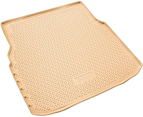 Recambo Gummi Kofferraumwanne Premium passend für MB C-Klasse T-Modell | Typ S205 | BJ ab 2014 | passgenau mit Rand | Beige