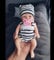 Miaio Reborn Baby Doll Boy 7 Inch Silicone Doll Mini Realistic Newborn Baby Dolls Silicone Full Body Stress Relief for Adults Hand Made with Feeding & Bathing Accessories(1 Doll+2 Sets Clothes)…
