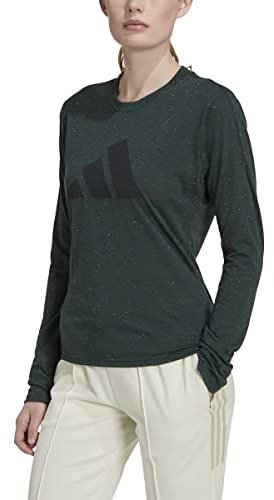 adidas Winners 3.0 Long Sleeve T-Shirt Shadow Green Melange XS