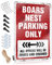 Lustiges Bierschild Wildschwein Nest Parking Only Blechschild Wohnheim Zimmer Türschild Bierdekorationen für Männerhöhle (Größe: 20 x 30 cm)
