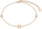 s.Oliver Armband 925 Sterling Silber Damen Armschmuck, mit Zirkonia synth., 17+3 cm, Weiß, Blume, Kommt in Schmuck Geschenk Box, 2035513