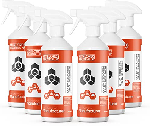 McKLords Hydrogen Peroxide 3% (6x 500ml)