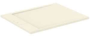 Ideal Standard -Ultraflat S I.Life Receveur de Douche Ultraplat 3 cm d'Épaisseur, Résine, Rectangulaire 100 x 80 cm, Finition Pierre Texturée, Naturellement Anti-Dérapant, Sable, T5223FT