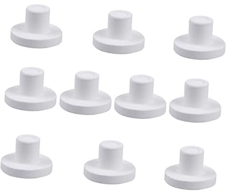 Mipcase 10st Lebendiger Sand Koralle Halterung Aquarienständer Magnetische Steine Frag Rack Korallenhalter Trockenes Riffgestein Halterungsbasis Aus Acrylkoralle Fisch Weiß Klein Aquarium