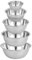 NUZAMAS Set of 5 Stainless Steel Mixing Bowls Economy Mixing Bowl Set Meal Prep Stainless Steel Mixing Bowls Set for Home Refrigerator and Kitchen Food Storage Organizers