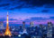 Displate - Poster aus Metall - Magnet-Montage - World Class Photos - Cityscapes - Tokyo night view - Größe L - 67,5x48cm Matt