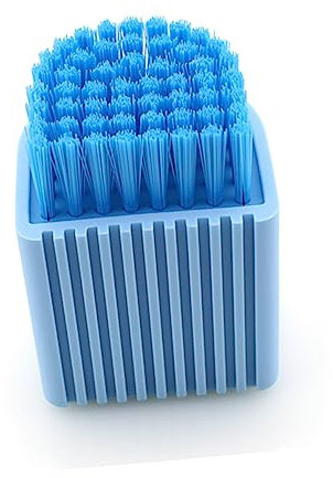 Alipis Kreative Blaue Silikonkleiderbürste 7,7x5,5cm mit Abnehmbarer Bürste für Schonende Schuhreinigung und Vielseitigen Gebrauch im Haushalt
