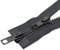 YaHoGa 2 pezzi 300 cm #5 chiusura lampo in plastica divisibile a 2 vie, chiusura lampo nera da 5 mm, per cappotto, giacche (2 vie)
