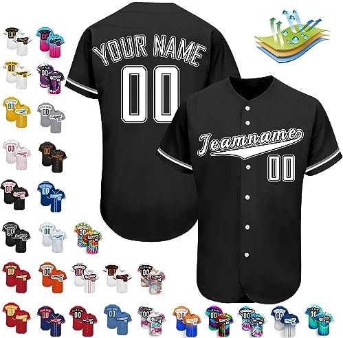 Busparst Benutzerdefinierte Baseball-Trikots, Personalisierte Baseball-Shirts, Individuelle Baseball-Shirts FüR MäNner, Frauen, Jugendliche