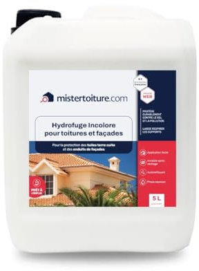 Hydrofuge imperméabilisant toitures, tuiles, murs et facades DIRECT USINE - protection toiture 5L