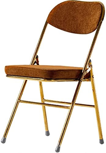 ELzEy Klappstuhl mit gepolsterten Sitzen Haushalts-Freizeitstuhl, modischer Klappsessel, 100 kg tragend (Größe: 47 * 38 * 82 cm)