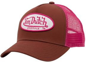 Von Dutch Trucker Cap Boston Brown Pink Braun, Size:OneSize