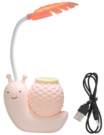 DOITOOL 1Stk Schnecke Stifthalter Tischlampe dekorativer Stifthalter Tischlampe für Kinder Schreibtischlampe kinderzimmer lampen Mehrzweck-Tischlampe Tischleselampe LED Schnecken Lernlampe