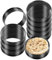 RICHSC-PAN Crumpet Rings, 10PCS Non-Stick English Muffin Rings 4 Inch For Baking, Stainless Steel Double Roll Upgrade Design, More Convenient to Take the Food of The Bakery Ring Mold.