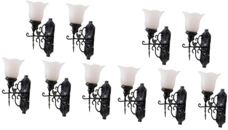 HANABASS 10stücke Mini-wandlampen Dekorative Wandlampen Und Warmes Licht Für Sandtisch-Dekoration Und Mini-Haus Langlebig Und