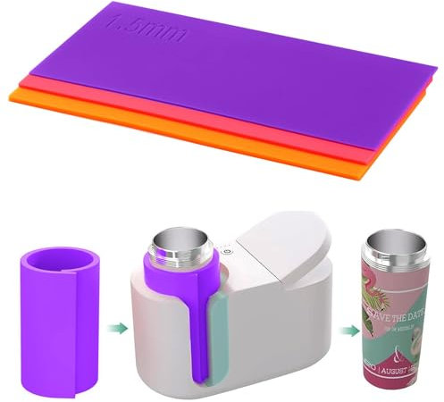 Defresit 3 Pcs Silicone Wrap for Sublimation Mugs & Tumblers, 3D Compatible with Cricut Mug Press