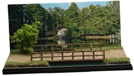 perfeclan 1/64 Modell, Park-Hintergrund, Szene, Hintergrund, Landschaftsdisplay, Basteln, Diorama, Parkplatz-Szene für kleine Figuren