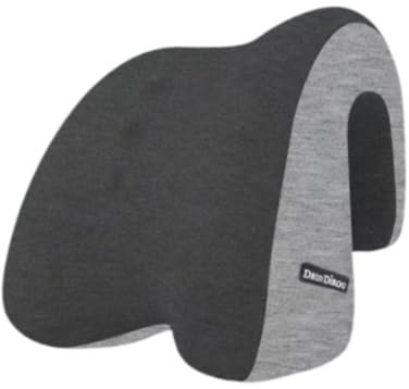 Fenteer Kopfstützenkissen für Stühle, Nackenstützkissen, bequem, atmungsaktiv, Zubehör, Nackenkissen aus Memory-Schaum, multifunktional für das Büro, Schwarzgrau