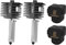 2PCS A1 Mini Hotend Kit, 3D Drucker Druckkopf Extruder Hot End Kit Ersatz Heating Block Kit mit 0,2mm und 0,4mm Gehärtetem Stahl Düse und Silikon Abdeckung Socke für Bambu Lab A1 / A1 Mini