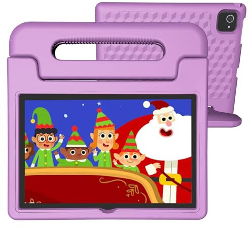 YACXBTK Tableta para niños de 10.1 pulgadas, Android 14, 8 GB + 64 GB (TF 1 TB) 6000 mAh, tablet para niños, control parental, desbloqueo facial, pantalla HD de 1280 x 800