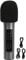 SPYMINNPOO Handheld Microphone, Aluminum Alloy 500mAh Portable Reverb Adjustment Microphone for Karaoke Live Streaming Party Events Services (Black