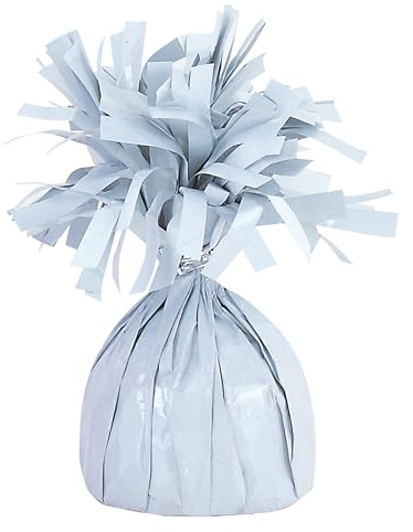 Unique Foil Balloon Weight - White - 1 Count - 175g - Holds up to 15 Latex or 40 Foil Balloons - for Birthday Party, Wedding, Baby Shower