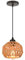 TOKTOP Suspension Luminaire Rotin Lustre Vintage Rotin Cage Abat-jour Lampe Suspendue E27 Boheme Décoration Éclairage Plafonnier pour Chambre Salon Cuisine