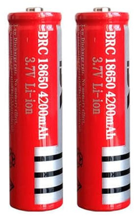 ZWDCVFGK Batterie de 3,7 V Pack de Grande capacité 6800mAh Milliamper Lampe de Poche, Phare, Batterie au Lithium spéciale