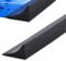 Silikon Wasserstopper Schwallschutz 200CM, 4CM*1.5CM Begehbare Dusche Boden Wassersperre, Silikon Duschschwelle für Rahmenlose Duschtür, Water Stopper Strip für Nass- und Trocken-Trennung (Schwarz)