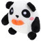Milisten Panda-Puppe gefüllte Puppe Plüschpuppen- Plüschtier Cartoon-Tierspielzeug Cartoon-Plüschpuppe Kinderplüschspielzeug Puppenspielzeug Plüschpuppe Schwarz