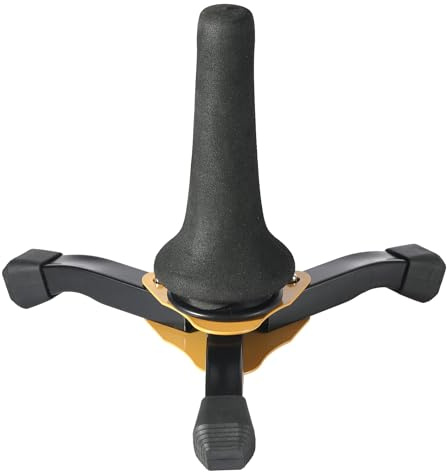 Klappbarer Saxophonständer für Altsaxophon, Tenor, Saxophonständer, verstellbar, Metallstativ, tragbarer Ständer, Saxophonhalter
