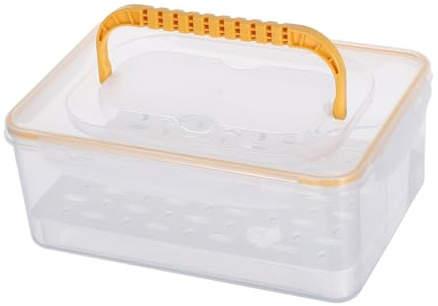 ABOOFAN Aufbewahrungsbox und Organisierten Fächern aus Kunststoff für Schnapsgläser mit Staubdichtem Design für Küche und Partys