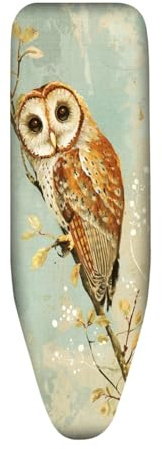 Bügelbrettbezug Braune Eule Klassischer bügelbrett bezug,bügelbrettbezüge Für Dampfbügeleisen, Mit Eingebauter Hitzereflektion Mit Schnurbindung & Stretch-System