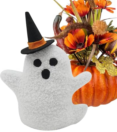 Ghost Plush Baumwollpuppe für Kurze Plüsch, weiches Plüschspielzeug, dekorativ, gemütliches Ornament für zu Hause Debit-Sofa für das Schlafzimmer