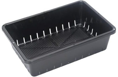 SEWACC Lot de 2 Plateaux de Germination en Plastique Transparent pour Jardin Contenants de Germination Réutilisables Plateau de Culture pour Micro-Pousses et Plantes Succulentes