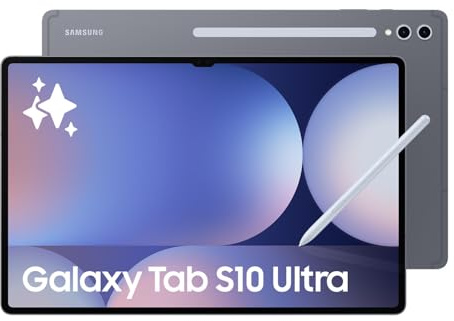 Samsung Galaxy Tab S10 Ultra AI Tablet, Android Tablet, 12GB RAM, 256GB Storage, AMOLED Display, Anti-Reflection, S Pen Included, Moonstone Blue (Renewed)