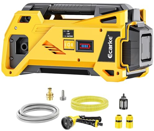 Ecarke Water Transfer Pump 9.6GPM Compatible with Dewalt 20V Battery (Tool Only), Cordless Battery Powered Pond Pumps, Portable Self-Priming Water Pump for RV, Tank, Pool Draining, Garden Watering