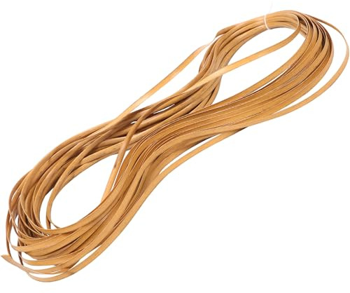 JOINPAYA Kunststoffrattan Reparaturset für Rattanmöbel Pe Material Holzoptik Selbstgemacht Bastelmaterial für Stuhl Tisch Flechten