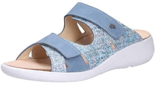 Finn Comfort Palau Sky/Cielo (hellblau) - Pantolette - Marken, Blau, leder (ariell/nubuk)